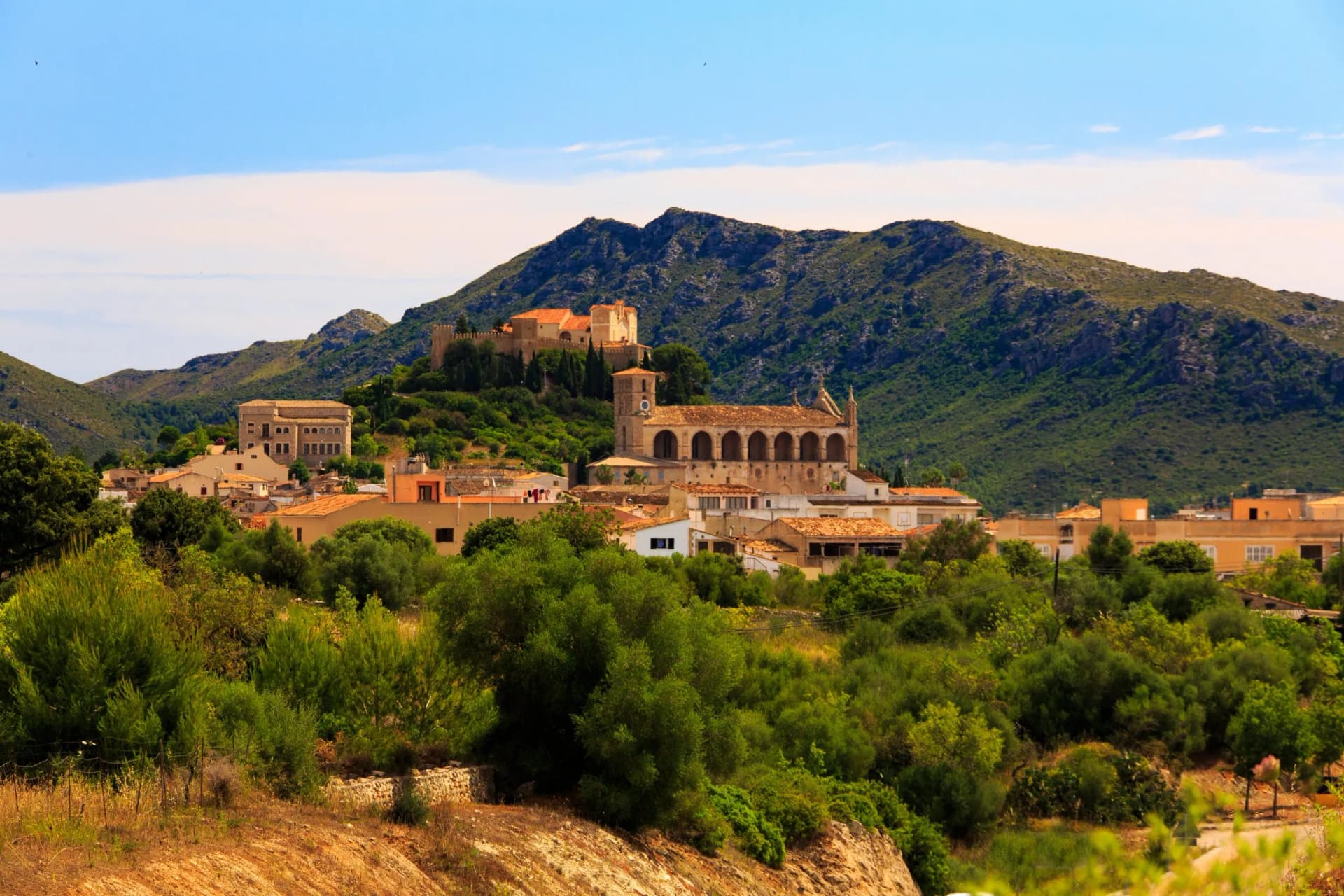 Blick auf Artà auf Mallorca