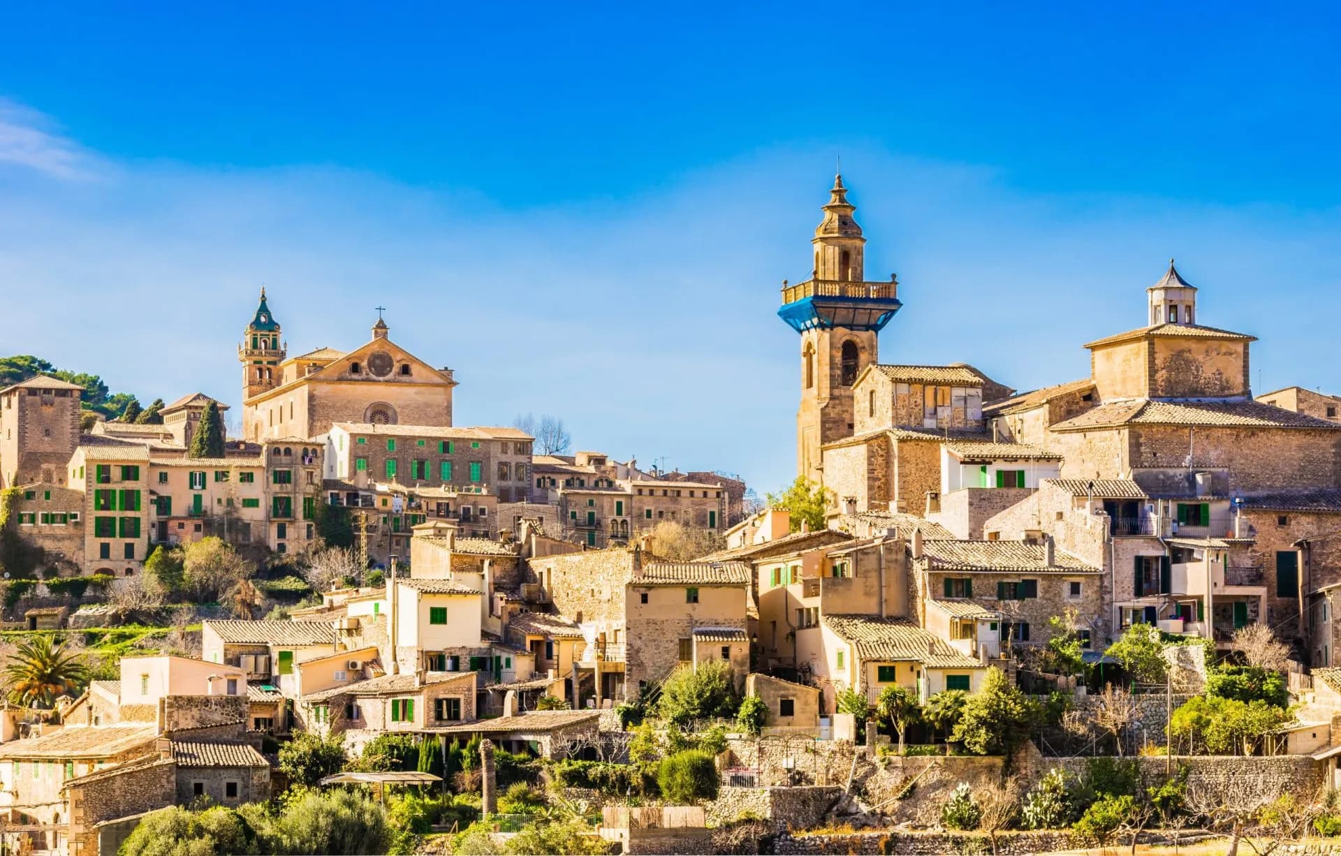 Idyllic view of a old spanish village