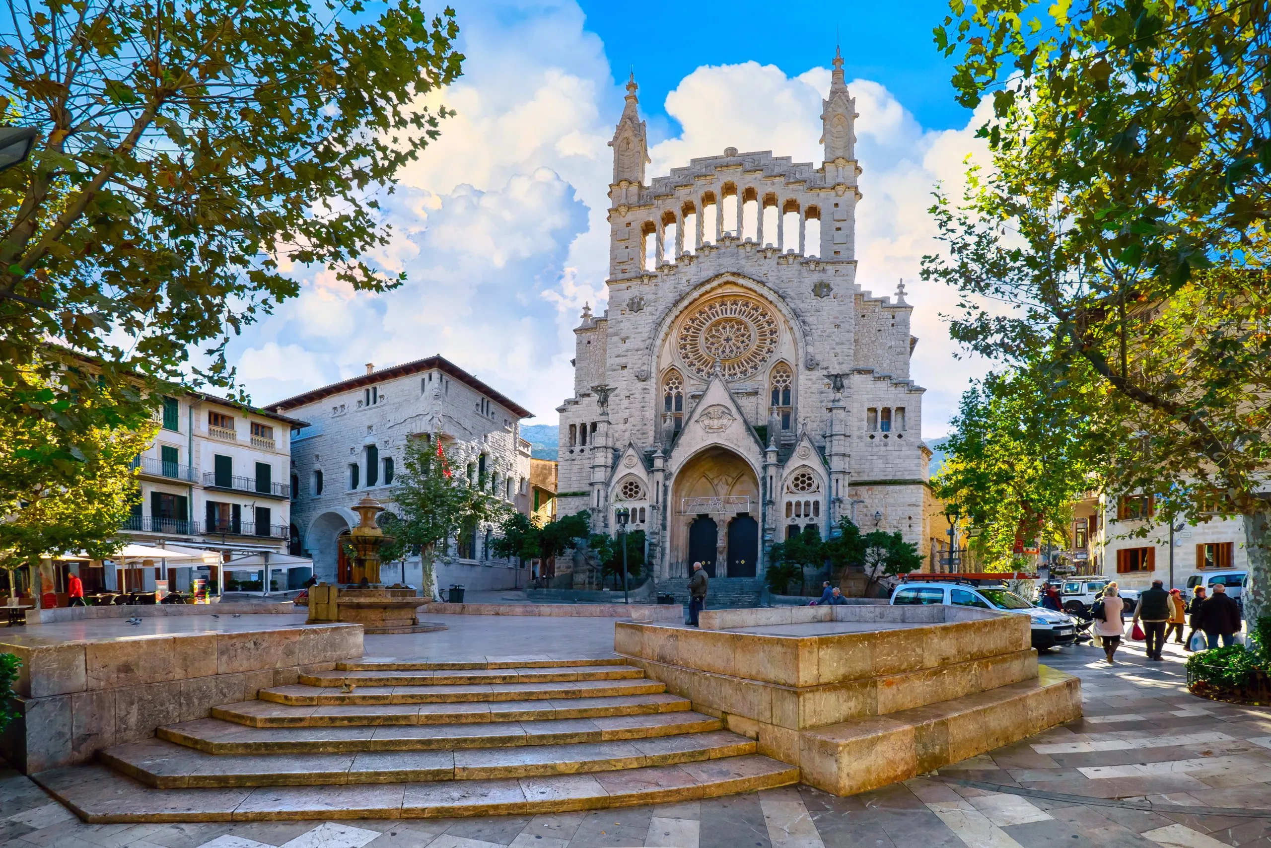 Roman cathedral in the city of Soller